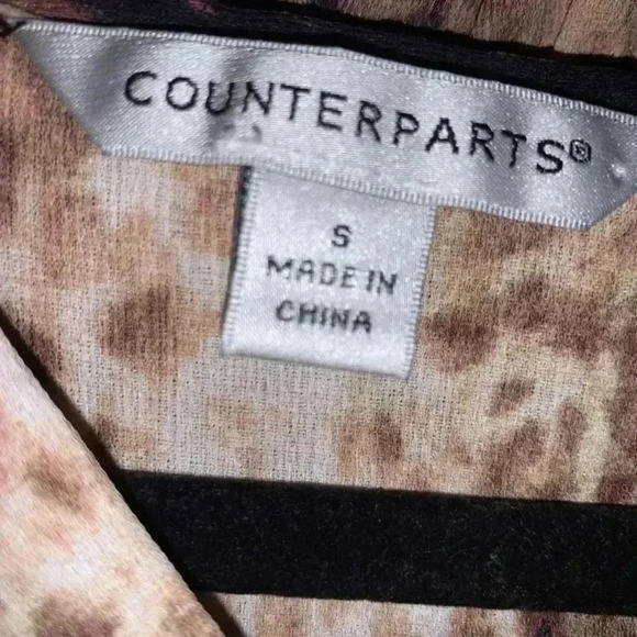 Counterparts Women’s Small Animal Print Blouse - Picture 2 of 2
